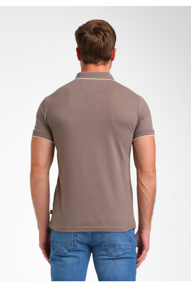 LUXE JACQUARD POLO 235923 DESERT TAUPE